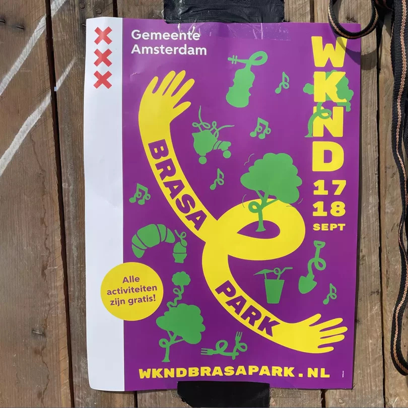 Poster Brasapark huisstijl Amsterdam Zuidoost