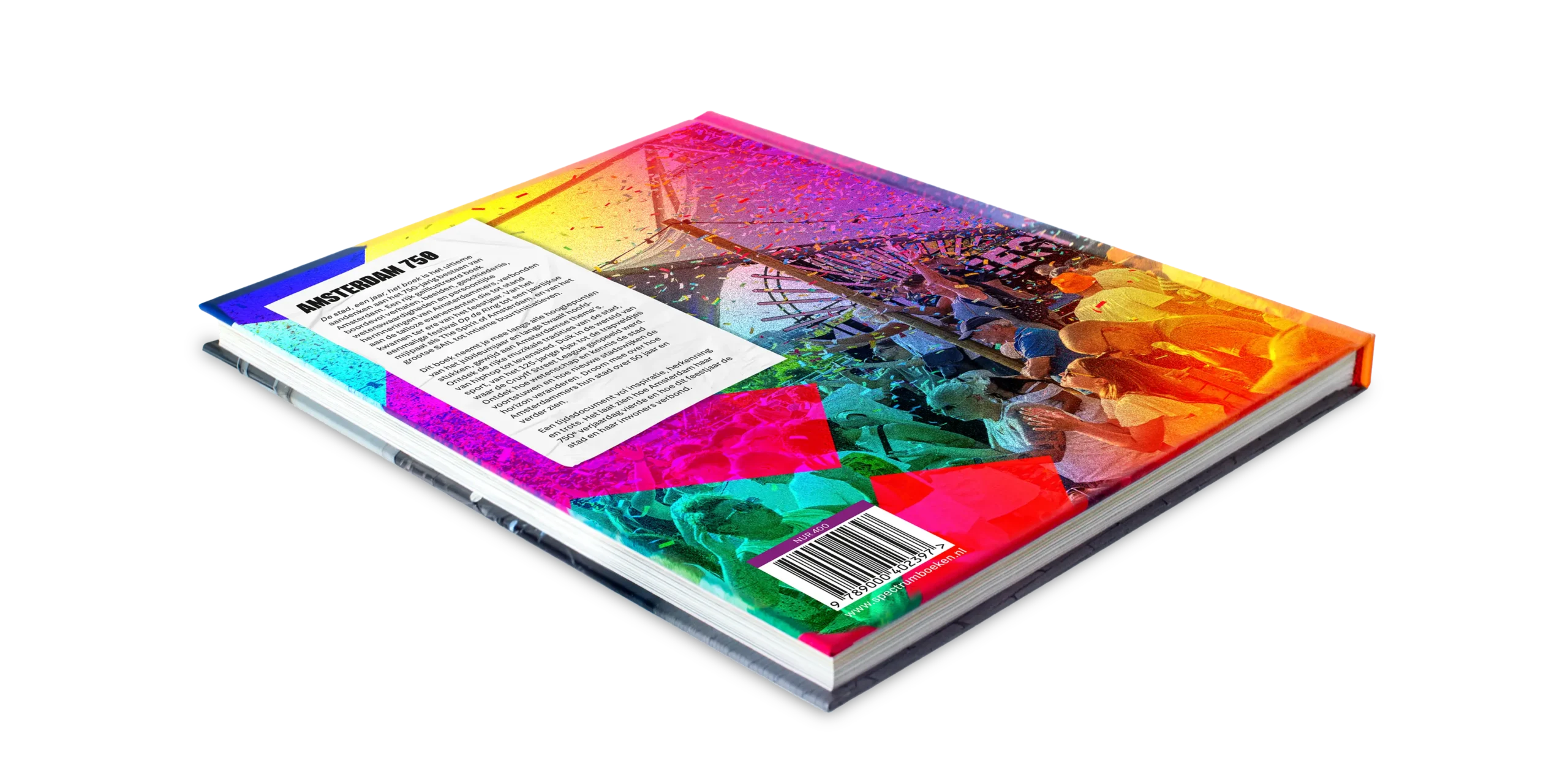 boek 750 jaar Amsterdam - achterzijde omslag